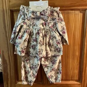 Chick Pea Organic Floral Outfit Set